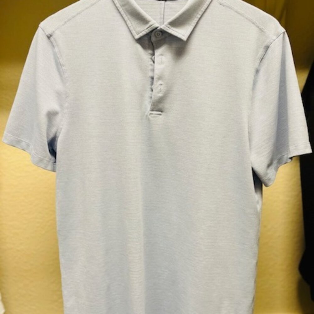 Lululemon - Men's Evolution Short-Sleeve Polo Shirt - Sky Blue - Picture 2 of 4